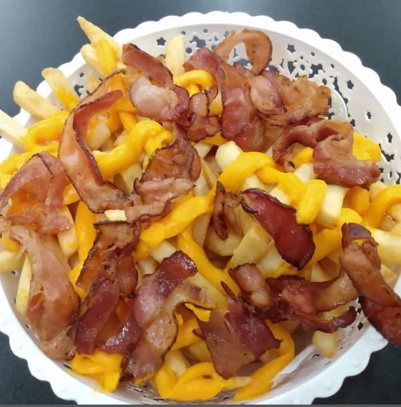 Batata com Cheddar e Bacon